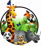 Image result for Safari Animals Cartoon Clip Art
