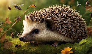 Image result for Hedgehog Eating Bugs