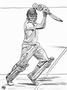 Image result for Cricketer Sketch
