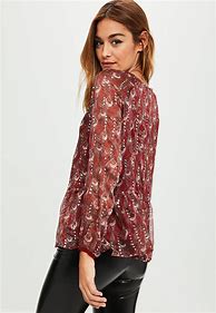 Image result for Long Sleeve Chiffon Top