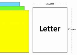 Image result for letters paper sizes