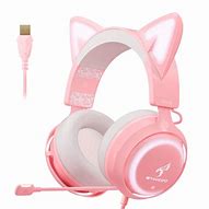 Image result for Pink Cat Ear Phone Case