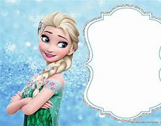 Image result for Frozen Invitation Card Template