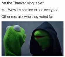 Image result for Kermit Thanksgiving Memes