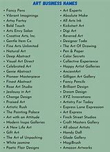 Image result for Art Business Name Ideas