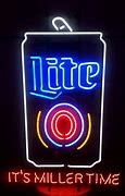 Image result for Miller Lite Neon Sign