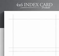 Image result for 4X6 Index Card Divider Template