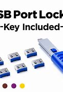 Image result for USB Port Blocker Key with Lock