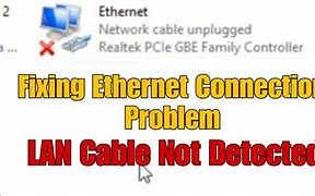 Image result for Why Does My Ethernet Say Network Cable Unplugged
