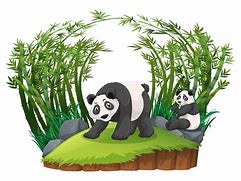 Image result for Panda and Bamboo Clip Art