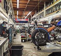 Image result for Old School Motorcycle Shop