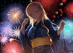 Image result for Firework New Year Anime