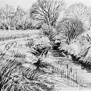 Image result for Pencil Art Landscapes