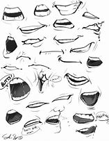 Image result for Mouth Ref Drawing