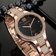 Image result for Curve Watch Rose Gold and Black Woman