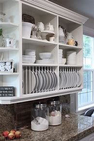 Image result for Open Storage Kitchen Cabinets