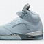 Image result for Jordan Retro 5S Bluebird Ice