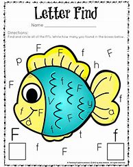 Image result for Preschool Letter Find Worksheets