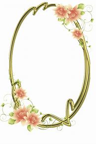 Image result for Floral Oval Frame PNG