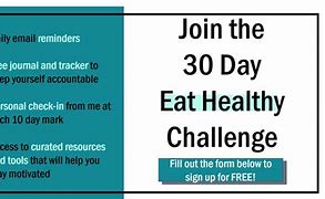 Image result for 30-Day Eating Challenge