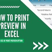 Image result for Where Is Print Preview in Excel