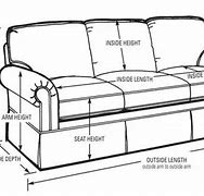 Image result for Sofa Dimensions Standard