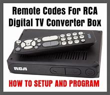 Image result for RCA TV Converter Box Remote Codes