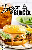 Image result for Unsplash Zinger Burger