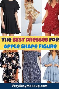 Image result for Best Dress Silhouette for Apple Shape