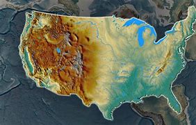 Image result for United States Relief Map