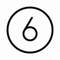 Image result for 6 Number in Circle Images Download