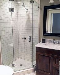 Image result for Corner Shower Subway Tile