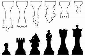 Image result for Cut Out Chess Pieces