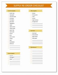 Image result for Supply List Template for Office