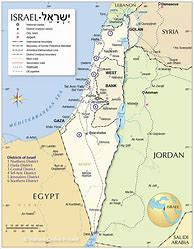 Image result for Map of Middle Isreal
