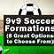 Image result for 9 Player Soccer Formations