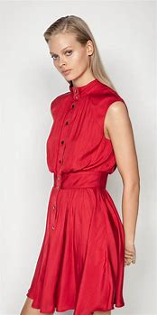 Image result for Button Dress