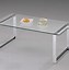 Image result for White and Chrome Square Coffee Table