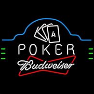Image result for Budweiser Poker Neon Sign