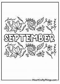 Image result for 30 Days Has September Coloring