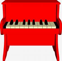 Image result for Red Piano Clip Art