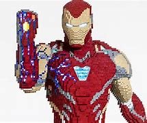 Image result for legos iron man statue
