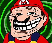 Image result for Mario Trollface