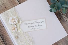Image result for White Wedding Photo Album