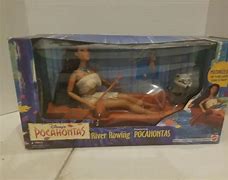 Image result for Mattel Disney Pocahontas River Rowing Doll Motorized Canoe