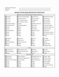 Image result for Production Lot Checklist