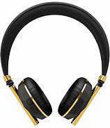Image result for Gold Headphones PNG