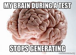 Image result for My Brain during the Test Meme