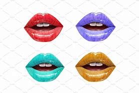 Image result for Colorful Lips Art