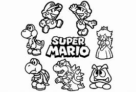 Image result for Mario Characters Coloring Sheets